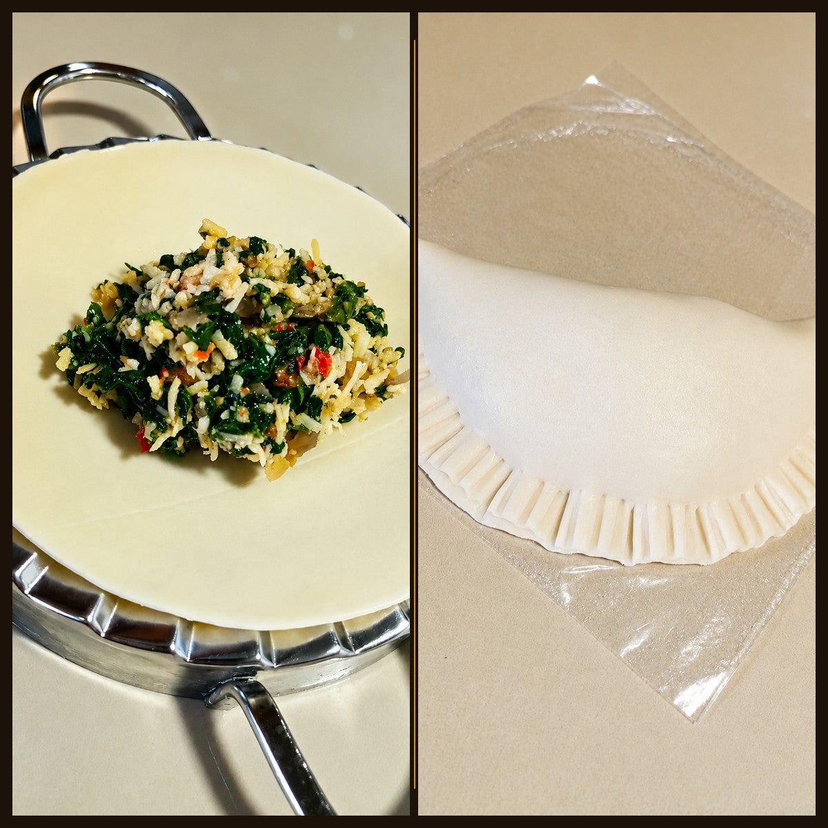 Empanada de espinaca y queso congelada - relleno artesanal y producto listo - Tas Loco, Muchacho! Punta del Este