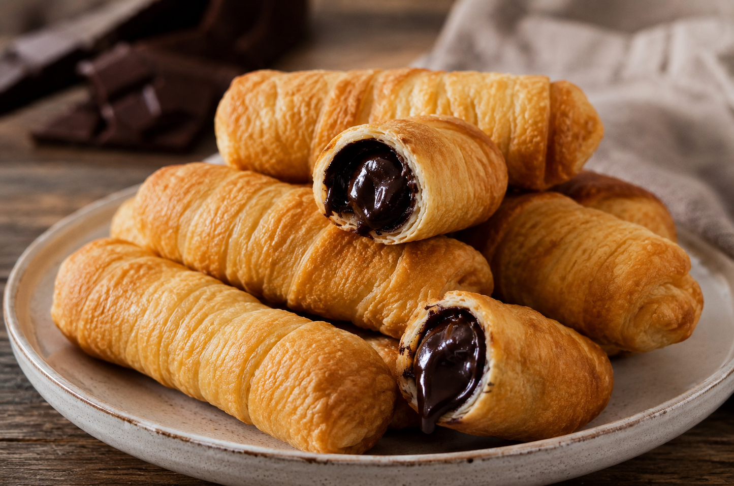 Tequeños de chocolate congelados dulces artesanales venezolanos - Tas Loco, Muchacho! Uruguay
